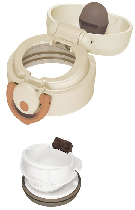 Thermos Vacuum Insulated Water Bottle Mug - Cream White 350Ml Jnr-350 Crw-Kiichin - The #1 Place for Japanese Goods in Your Hand!