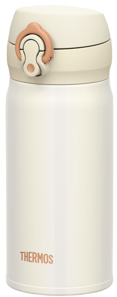 Thermos Japan Vacuum Insulated Water Bottle - Mobile Mug 350ml Pearl White-Kiichin - The #1 Place for Japanese Goods in Your Hand!