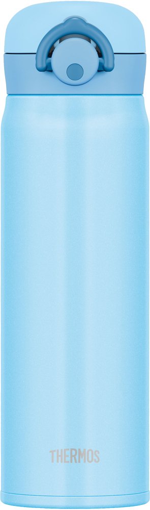 Thermos Jnr-500 Light Blue Vacuum Insulated Water Bottle 500Ml - One Touch Open-Kiichin - The #1 Place for Japanese Goods in Your Hand!