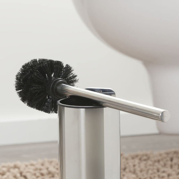 Tiger Japan Stainless Steel Polished Toilet Brush Set-Kiichin - The #1 Place for Japanese Goods in Your Hand!