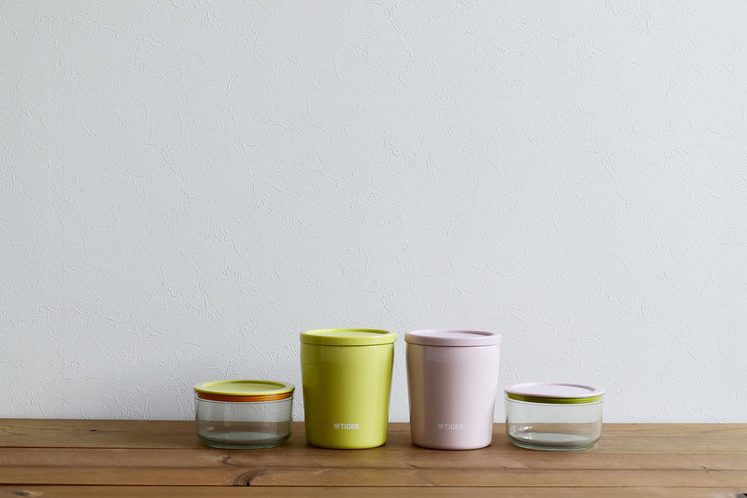 Tiger Thermos Stainless Steel Insulated Lunch Box Jar with Yellow Cup-Kiichin - The #1 Place for Japanese Goods in Your Hand!