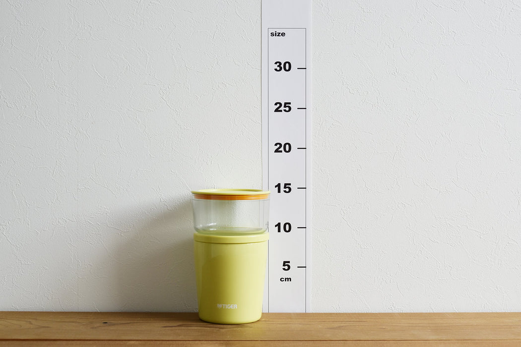 Tiger Thermos Stainless Steel Insulated Lunch Box Jar with Yellow Cup-Kiichin - The #1 Place for Japanese Goods in Your Hand!