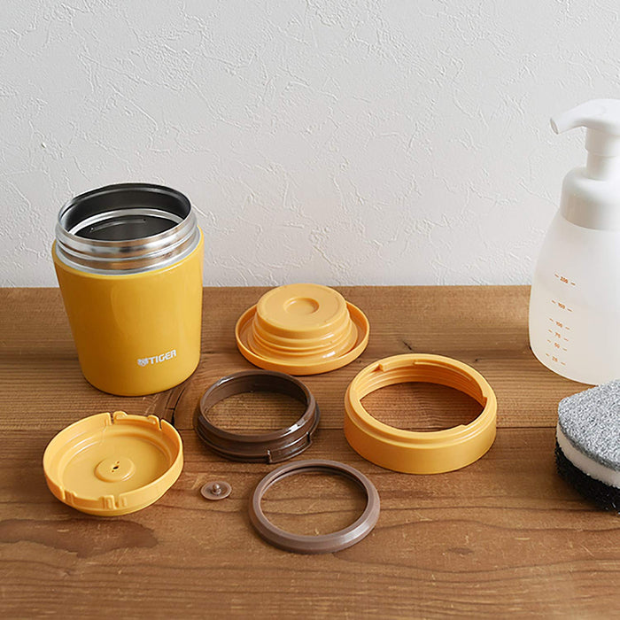 Tiger Thermos Japan Soup Jar 300ml Lunch Box - Saffron Yellow-Kiichin - The #1 Place for Japanese Goods in Your Hand!