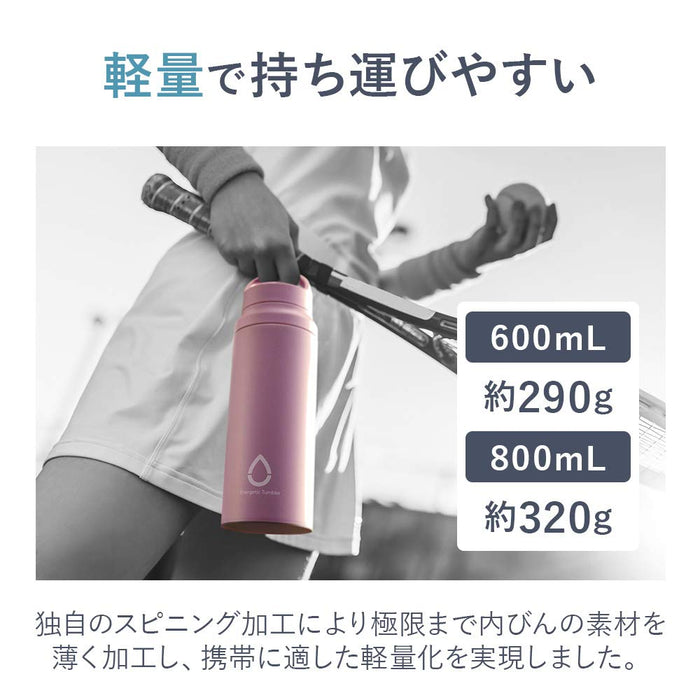 Tiger Thermos 800ml Water Bottle with Slant Handle - Lightweight Stainless Steel, Direct Drinking, Blue-Kiichin - The #1 Place for Japanese Goods in Your Hand!