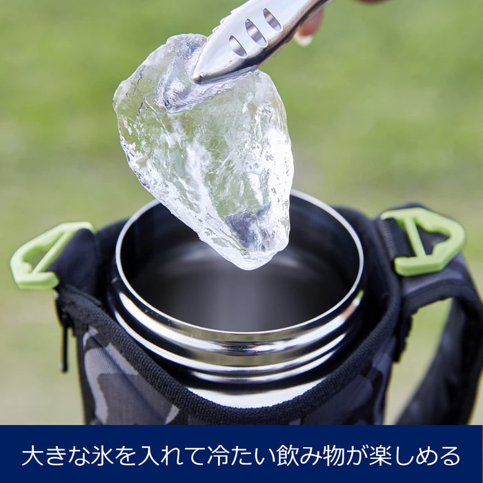 Tiger Thermos 1L Sahara Steel Bottle Sports Direct Drinking Wide Mouth Cooling Black Mme-F100Kk-Kiichin - The #1 Place for Japanese Goods in Your Hand!