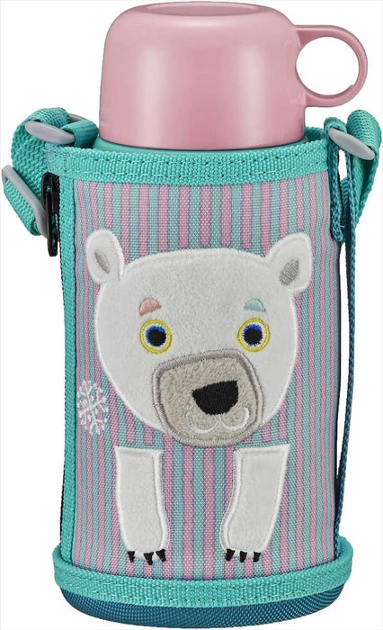 Tiger Thermos 600ml Stainless Steel Water Bottle with Pouch - Japan Sahara Korobokkuru Polar Bear Mbr-C06Gps-Kiichin - The #1 Place for Japanese Goods in Your Hand!