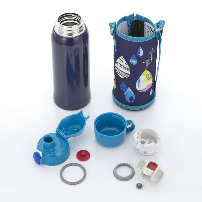 Tiger Thermos 800ml Stainless Steel Water Bottle - 2-Way Shizuku Blue-Kiichin - The #1 Place for Japanese Goods in Your Hand!