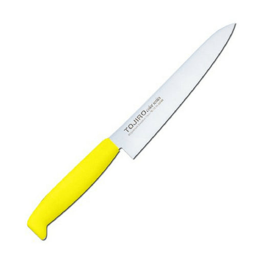 Tojiro 150mm Yellow Mv Petty Knife with Elastomer Handle-Kiichin - The #1 Place for Japanese Goods in Your Hand!