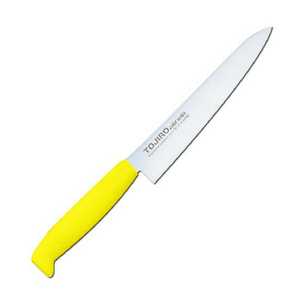 Tojiro 150mm Yellow Mv Petty Knife with Elastomer Handle-Kiichin - The #1 Place for Japanese Goods in Your Hand!