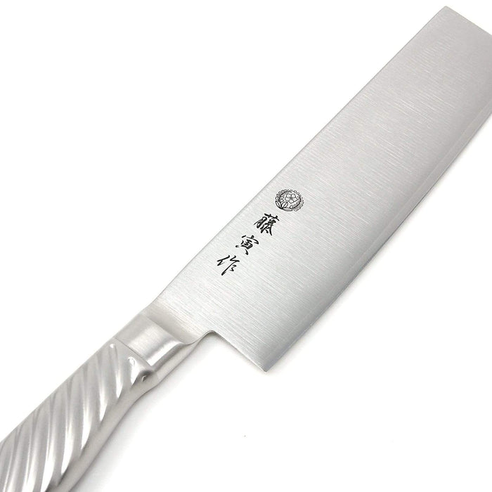 Tojiro Fujitora DP 3-Layer Nakiri Knife - Stainless Steel Handle 165mm (FU-894)-Kiichin - The #1 Place for Japanese Goods in Your Hand!