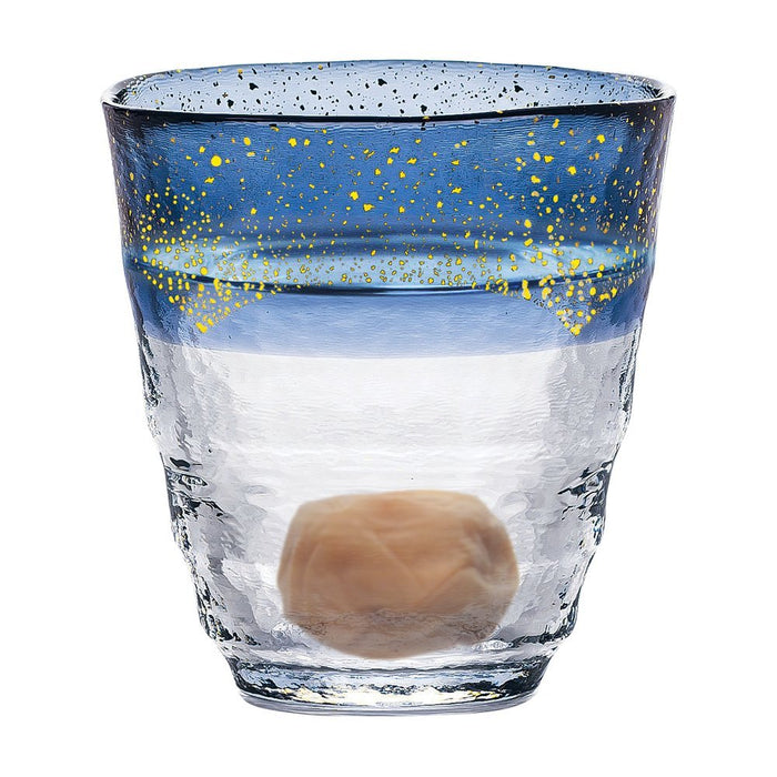 Toyo Sasaki Glass Japanese Blue Shochu Glass - 300ml-Kiichin - The #1 Place for Japanese Goods in Your Hand!