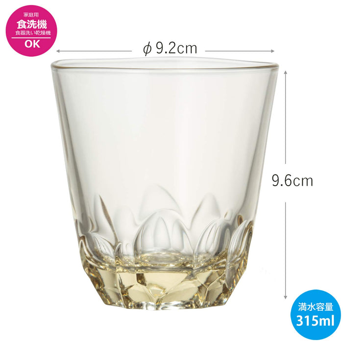 Toyo Sasaki Glass On The Rock Amber 315Ml Japan Shochu Douraku Dishwasher Safe-Kiichin - The #1 Place for Japanese Goods in Your Hand!