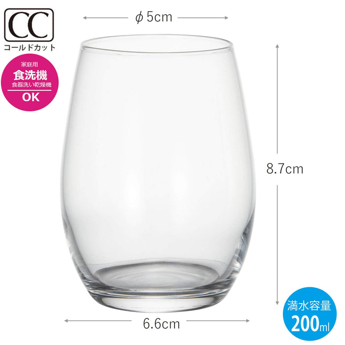 Toyo Sasaki Glass Sake/Shochu Glass 200Ml - Authentic Japanese Craftsmanship-Kiichin - The #1 Place for Japanese Goods in Your Hand!