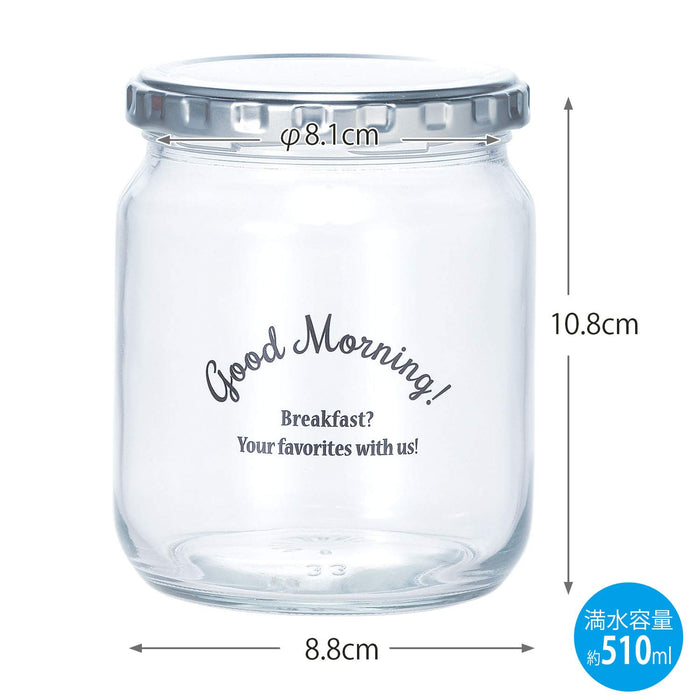 Toyo Sasaki Glass Canister M Black Storage Bottle - Japanese Design-Kiichin - The #1 Place for Japanese Goods in Your Hand!