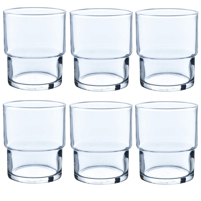 Toyo Sasaki Glass Tumbler Set - 6Pcs, 200ml, Dishwasher Safe, Father's Day Gift-Kiichin - The #1 Place for Japanese Goods in Your Hand!