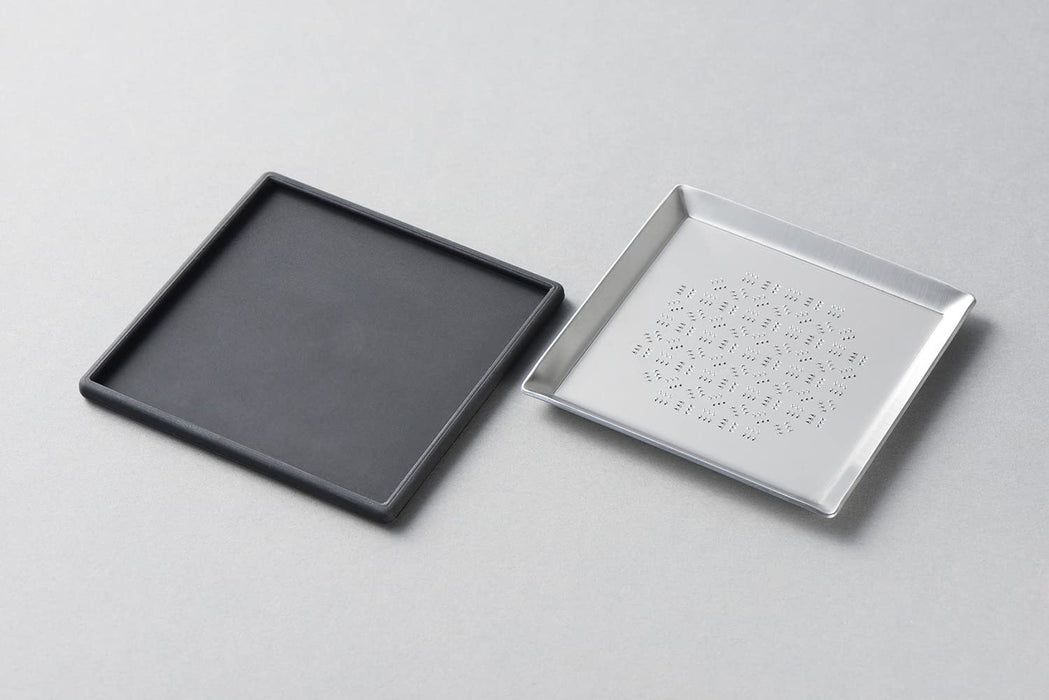 Tsuboe Kakuzara Premium Grater Square Plate - Authentic Japanese Ginger Grater-Kiichin - The #1 Place for Japanese Goods in Your Hand!