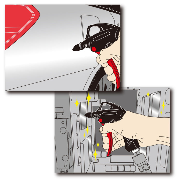 Vessel Air Duster Rubber Long Nozzle AD-2 100R-Kiichin - The #1 Place for Japanese Goods in Your Hand!