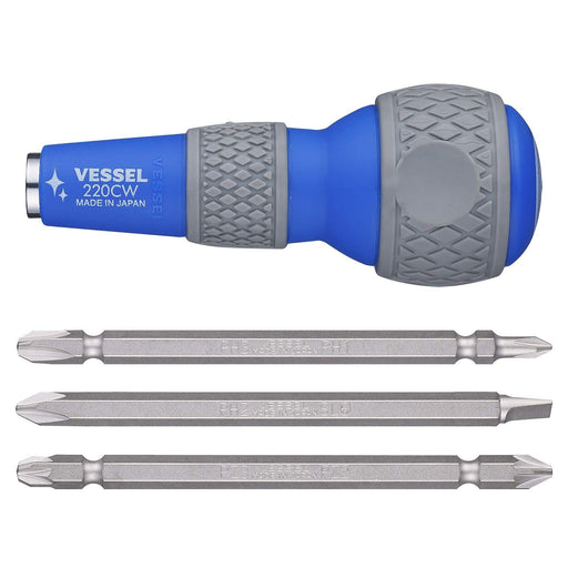 Vessel 220Cw-3 Antibacterial Ball Grip Driver Set-Kiichin - The #1 Place for Japanese Goods in Your Hand!
