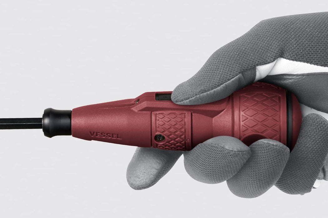 Vessel Electric Ball Grip Driver Limited Dull Red 1Bit 220Usb-S1Dr-Kiichin - The #1 Place for Japanese Goods in Your Hand!
