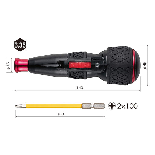 Vessel Electric Ball Grip Driver 220USB-1-Kiichin - The #1 Place for Japanese Goods in Your Hand!