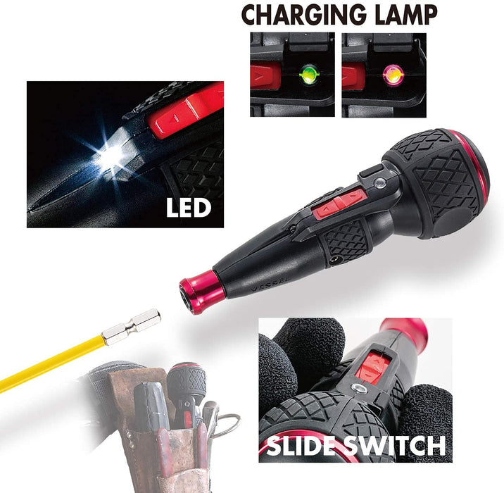 Vessel Electric Ball Grip Driver 220USB-1-Kiichin - The #1 Place for Japanese Goods in Your Hand!