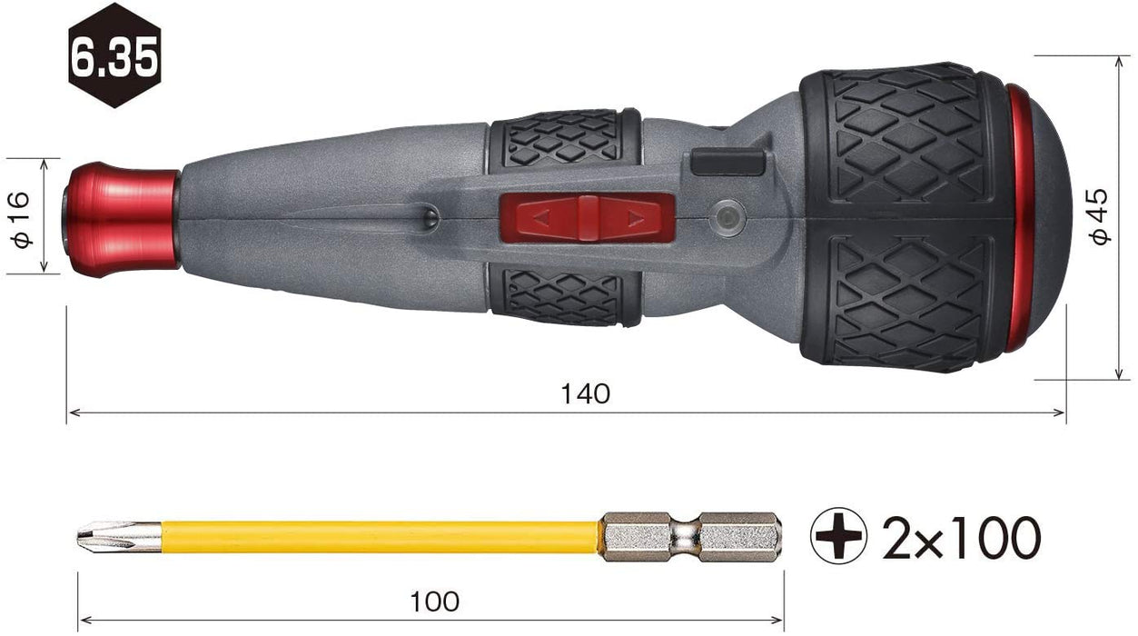 Vessel Electric Ball Grip Driver 220USB-S1 1 Bit High Speed Low Recoil-Kiichin - The #1 Place for Japanese Goods in Your Hand!