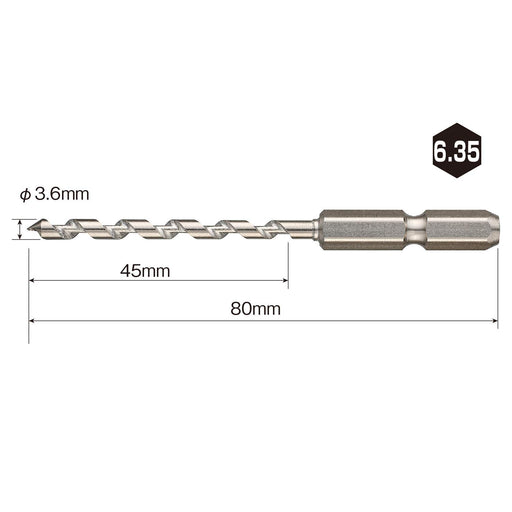 Vessel AHd-4 Pilot Hole Drill Bit 4mm Woodworking-Kiichin - The #1 Place for Japanese Goods in Your Hand!
