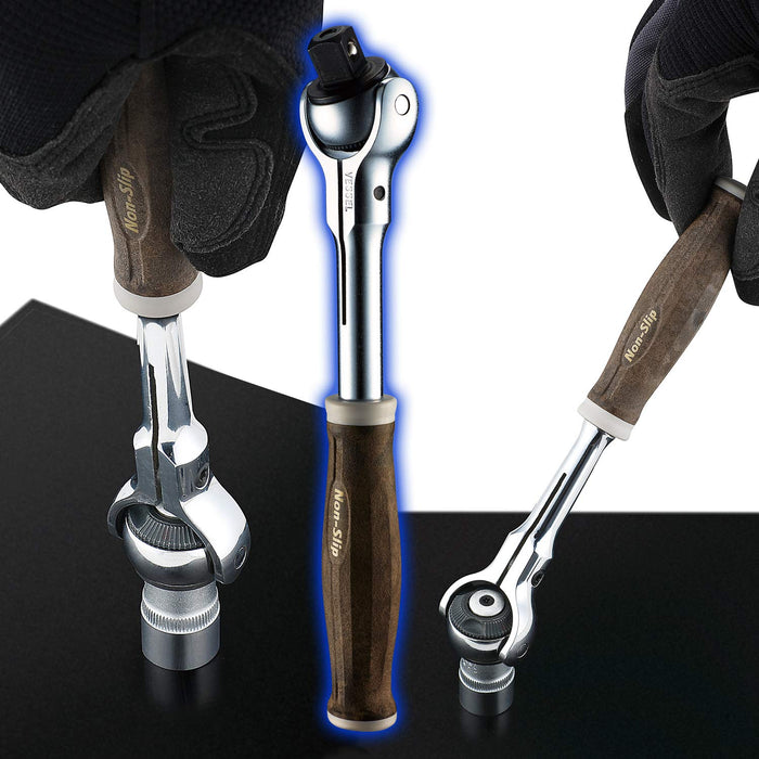 Vessel HRH3-SW 3/8in (9.5mm) Ratchet Handle Non-Slip Grip-Kiichin - The #1 Place for Japanese Goods in Your Hand!