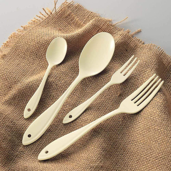 Premium Japan Wada Leaf Ivory Enameled Butter Knife - Exquisite Cutlery for Your Table-Kiichin - The #1 Place for Japanese Goods in Your Hand!