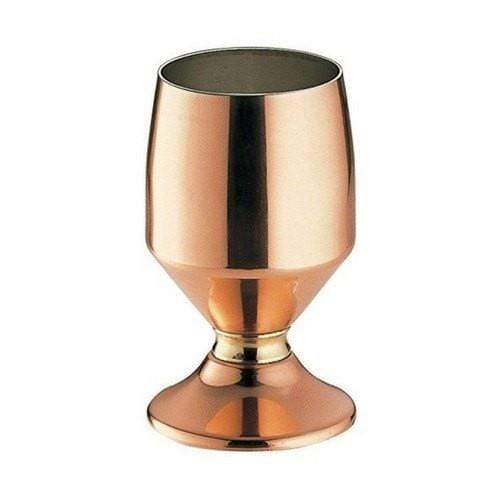 Wadasuke Seisakusho Copper Goblet with Brass Ring - 12oz, 350ml (1-Piece)-Kiichin - The #1 Place for Japanese Goods in Your Hand!