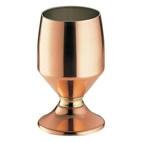 Wadasuke Seisakusho Copper Goblet with Brass Ring - 16oz, 440ml-Kiichin - The #1 Place for Japanese Goods in Your Hand!