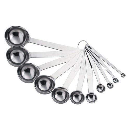 Wadasuke Seisakusho 11-Piece Stainless Steel Measuring Spoon Set-Kiichin - The #1 Place for Japanese Goods in Your Hand!