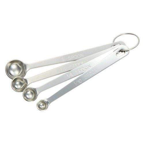 Wadasuke Seisakusho Japan 4-Piece Stainless Steel Measuring Spoon Set-Kiichin - The #1 Place for Japanese Goods in Your Hand!