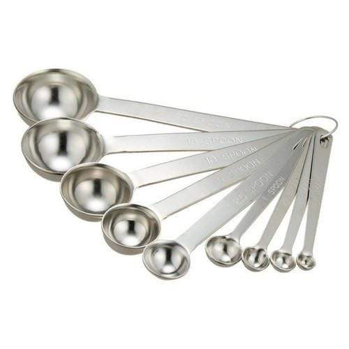 Wadasuke Seisakusho 9-Piece Stainless Steel Measuring Spoon Set-Kiichin - The #1 Place for Japanese Goods in Your Hand!