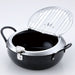 24cm Iron Tempura Pot with Lid - Made in Japan (TM-9090)-Kiichin - The #1 Place for Japanese Goods in Your Hand!