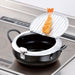 24cm Iron Tempura Pot with Lid - Made in Japan (TM-9090)-Kiichin - The #1 Place for Japanese Goods in Your Hand!