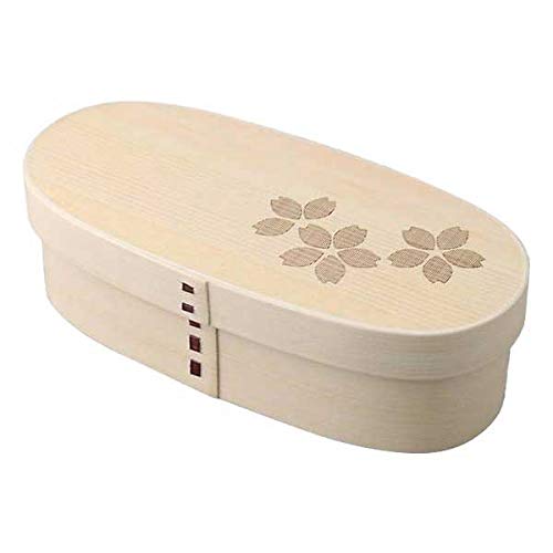 Ruozhao Japan Wakacho Slim One-Step Lunch Box Fh20W - Sakura Pattern-Kiichin - The #1 Place for Japanese Goods in Your Hand!