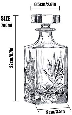 Dtkmkj Crystal Glass Whiskey Decanter Set with Glass Closure - Color E-Kiichin - The #1 Place for Japanese Goods in Your Hand!