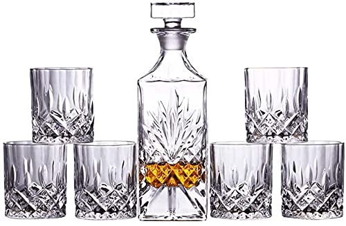 Dtkmkj Japanese Whiskey Set with Crystal Decanter & 6 Tumblers-Kiichin - The #1 Place for Japanese Goods in Your Hand!