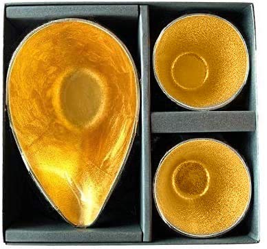 Teshigoto Club Japanese Paper & Gold Leaf Sake Cup Set (2) - Nousaku Japan-Kiichin - The #1 Place for Japanese Goods in Your Hand!