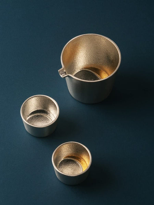 Teshigoto Club Moon Katakuchi Tsuki Gold Leaf Sake Set-Kiichin - The #1 Place for Japanese Goods in Your Hand!