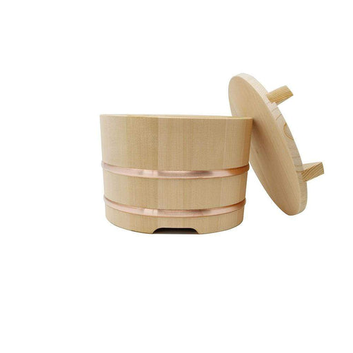 Yamacoh Ohitsu 24Cm Wooden Rice Container - Authentic Japanese Sawara Design-Kiichin - The #1 Place for Japanese Goods in Your Hand!