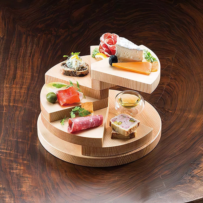Yamacoh 6-Tier 3D Wooden Sushi Serveware-Kiichin - The #1 Place for Japanese Goods in Your Hand!