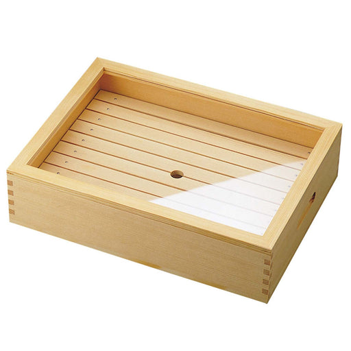 Yamacoh Large Wooden Sushi Neta Case with Acrylic Cover-Kiichin - The #1 Place for Japanese Goods in Your Hand!