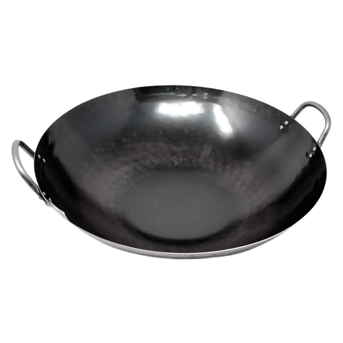 Yamada 39cm Double-Handle Wok - Premium Iron (1.2mm Thickness)-Kiichin - The #1 Place for Japanese Goods in Your Hand!
