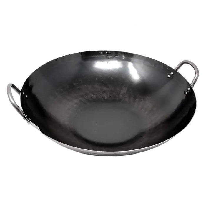 Yamada 60cm Double-Handle Wok - Hammered Iron (1.6mm Thickness)-Kiichin - The #1 Place for Japanese Goods in Your Hand!