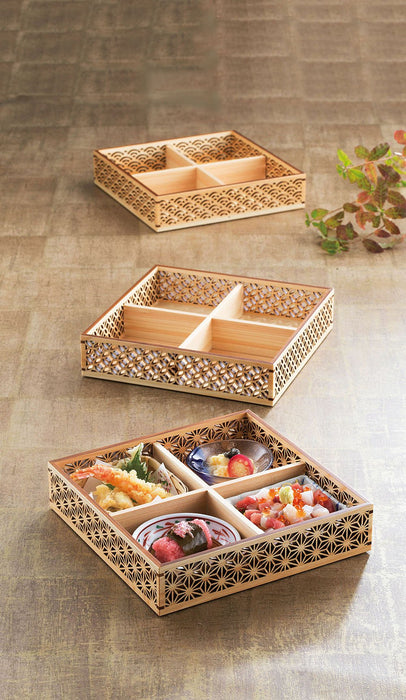 Yamako 27578 Youbi Hinoki Fine-Grained Cloisonne Container - 21X21X4.7Cm-Kiichin - The #1 Place for Japanese Goods in Your Hand!