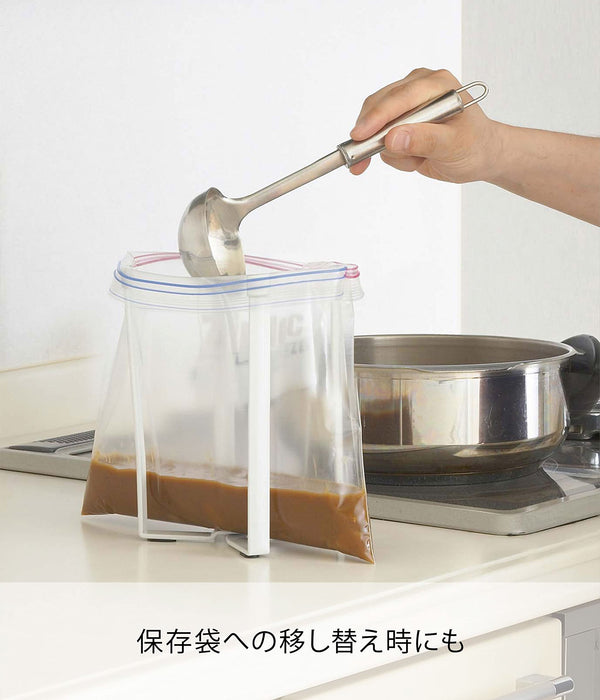 Yamazaki 6787 Eco Bag Holder - Japanese Plastic Storage Solution-Kiichin - The #1 Place for Japanese Goods in Your Hand!