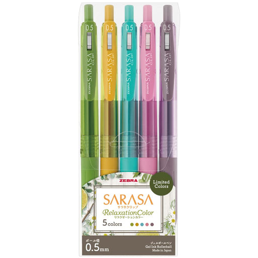 Zebra Gel Ballpoint Pen Set - 0.5mm, 5 Colors-Kiichin - The #1 Place for Japanese Goods in Your Hand!