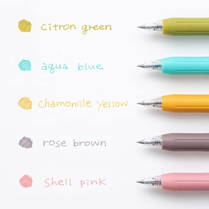 Zebra Gel Ballpoint Pen Set - 0.5mm, 5 Colors-Kiichin - The #1 Place for Japanese Goods in Your Hand!